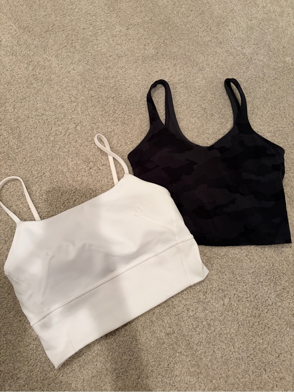 lululemon athletica Align Camp and Cropped Tank Top in White